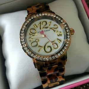 Betsy Johnson Animal print watch